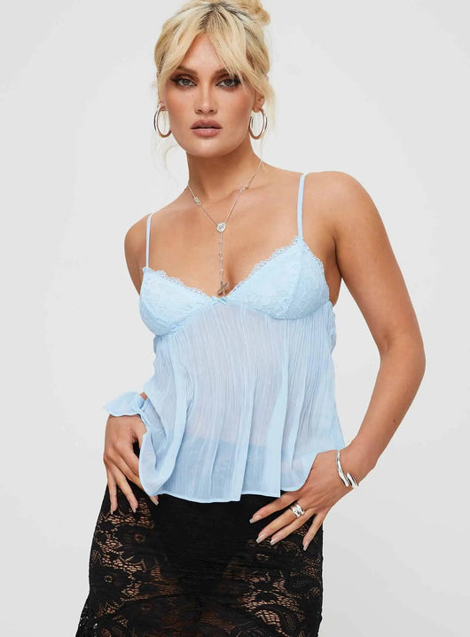 EFFINI Laced Pleat Top EFFINI