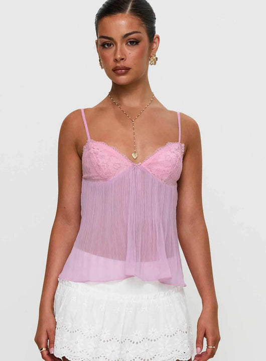 EFFINI Laced Pleat Top EFFINI