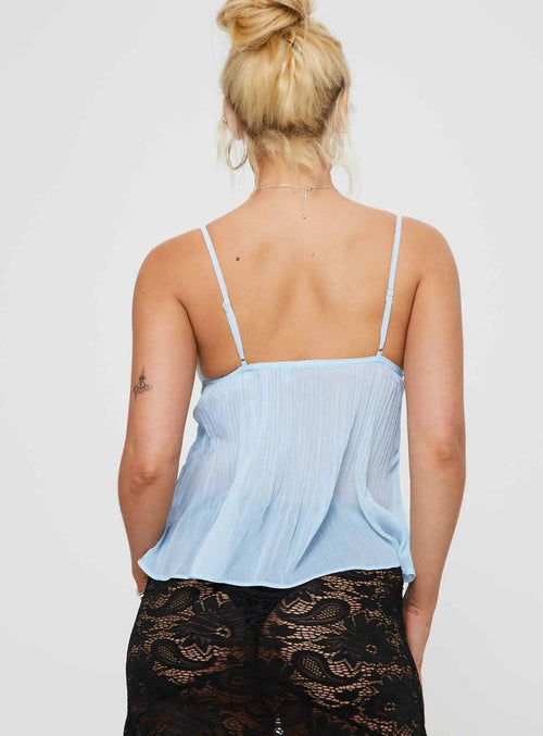 Laced Pleat Top