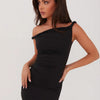 Twist Shoulder Mini Dress