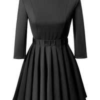 Women's Black Fit-and-Flare Dress