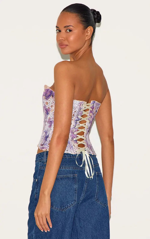 Floral Lace Corset